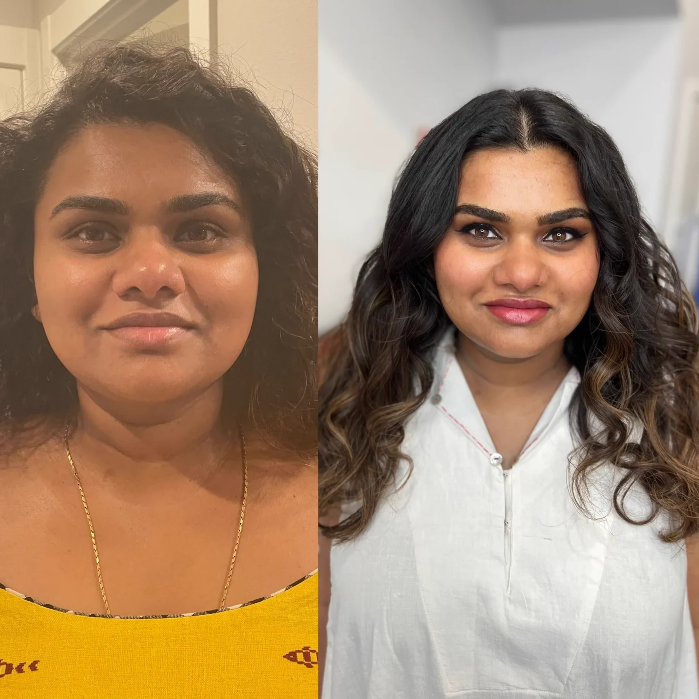 Full face makeup transformation by Kara Cerf, West Seattle makeup artist